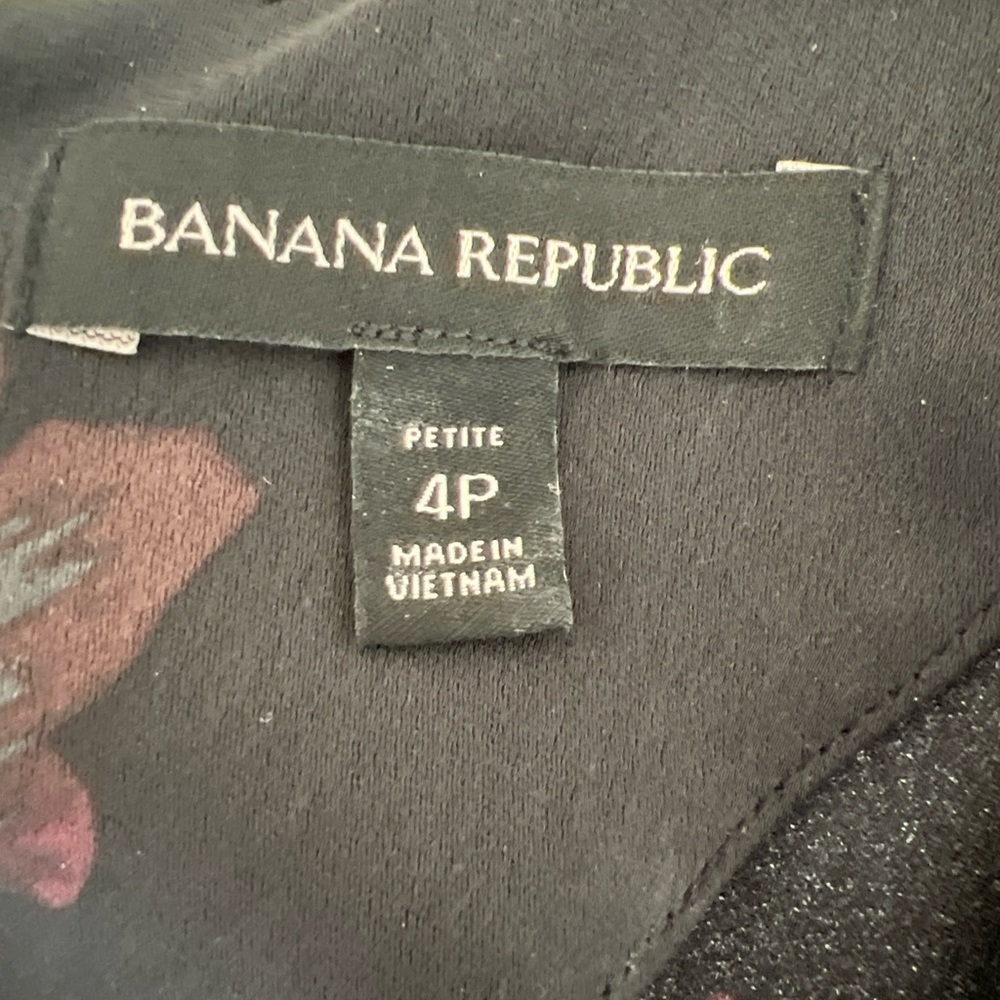 Banana Republic dress shift dress floral print size 4P - Picture 11 of 15